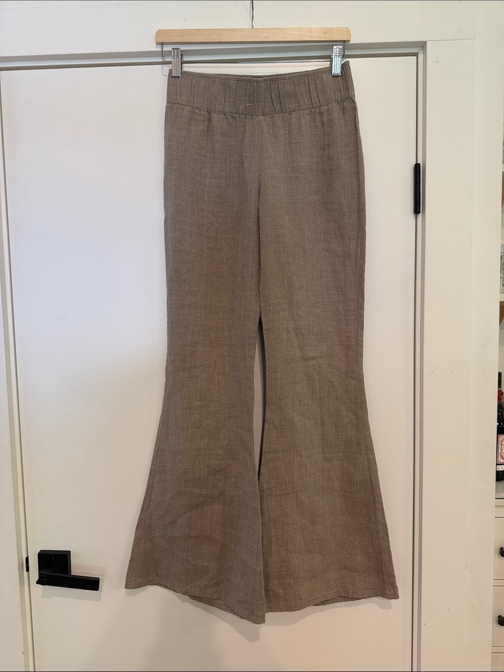 Velia Sierra Flared Linen Pants Size XS